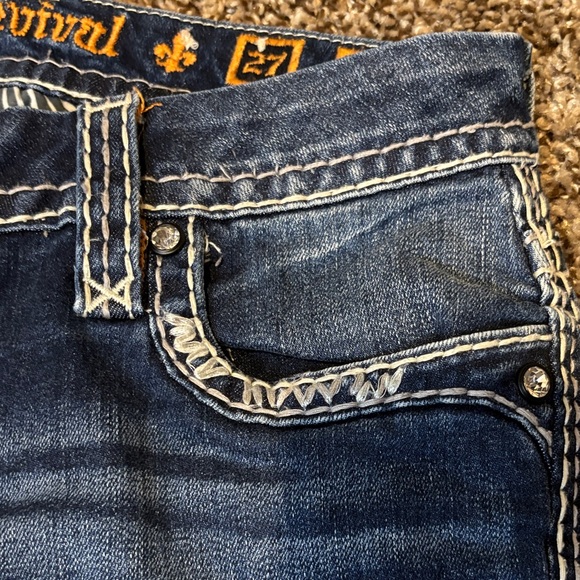 Rock Revival Dark Blue Boot Cut Jeans - Picture 5 of 12